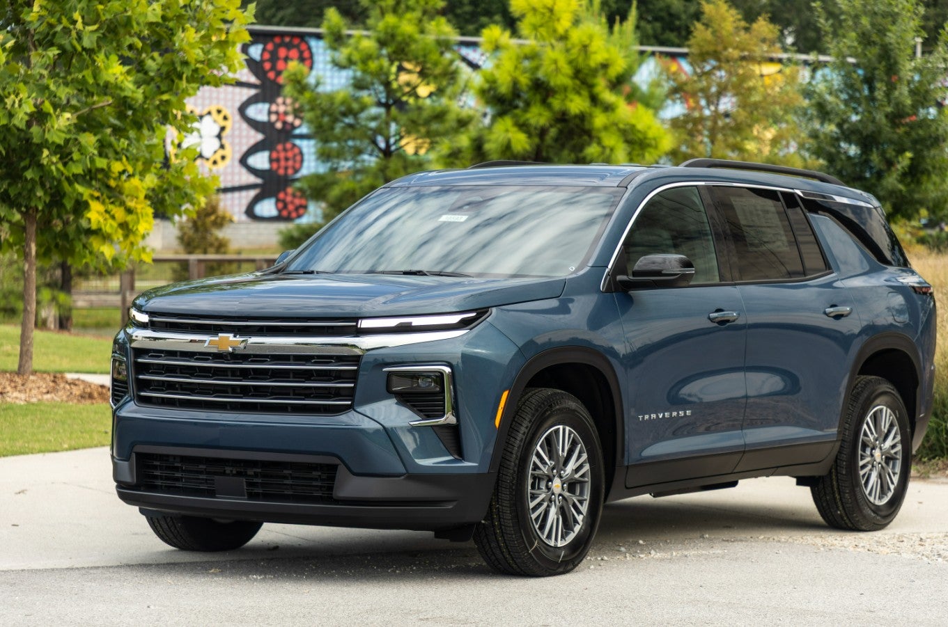 Chevy Traverse Blue Mural