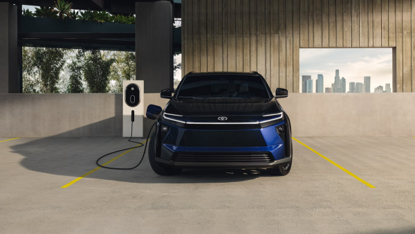 A Toyota EV charging