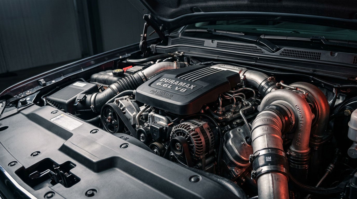 GMC Sierra 2500HD 6.6L Duramax turbo-diesel engine