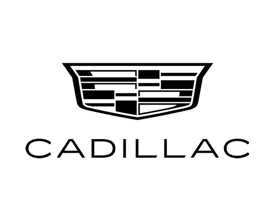 Cadillac Logo with the words "Cadillac" below the logo.