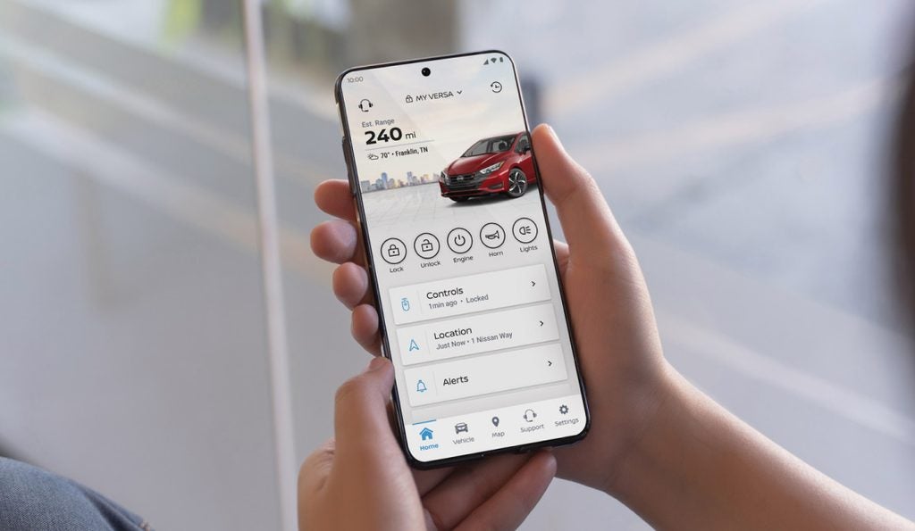 Nissan Safety Shield 360 Features Explained, showcasing mobile screen
