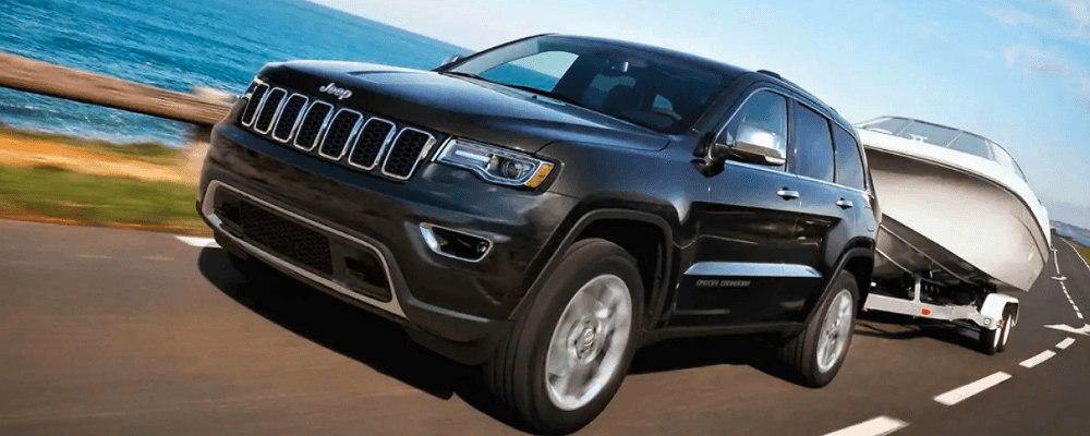 2019 Jeep Grand Cherokee Towing a Boat