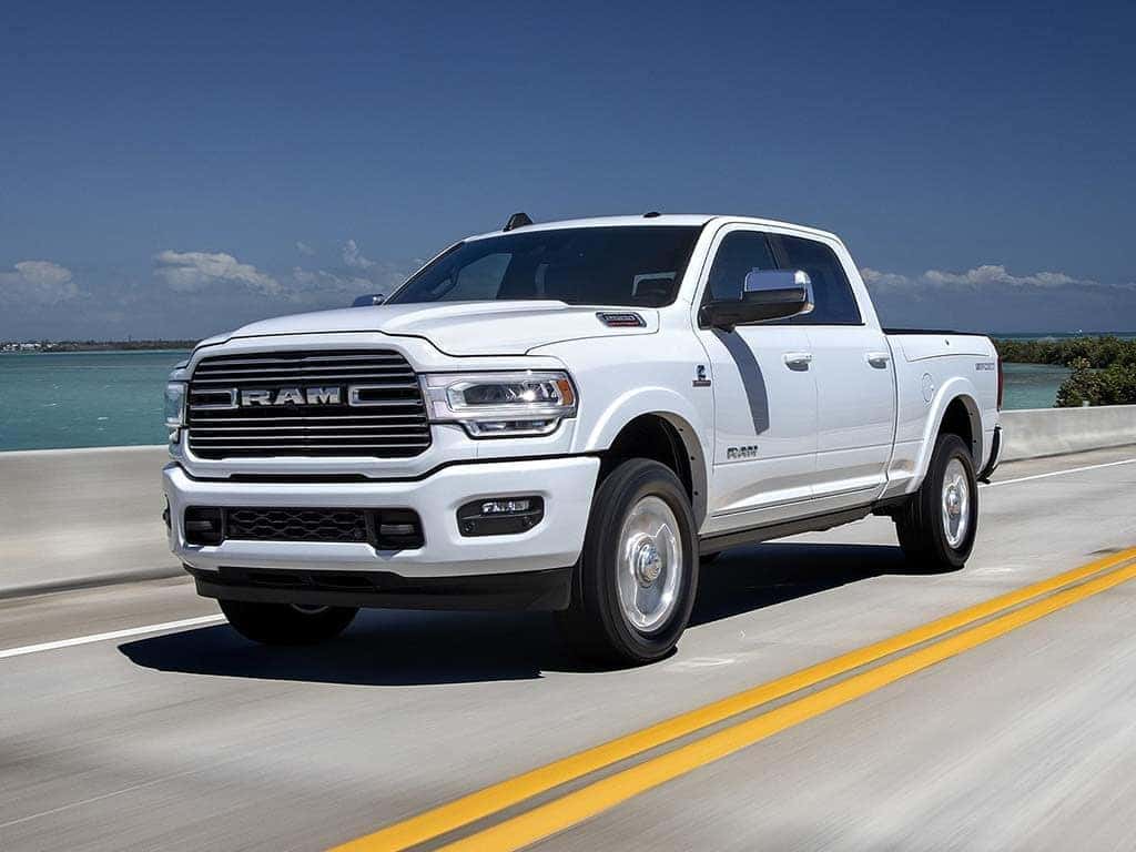 2022 RAM 2500 driving down the road in Georgetown, KY