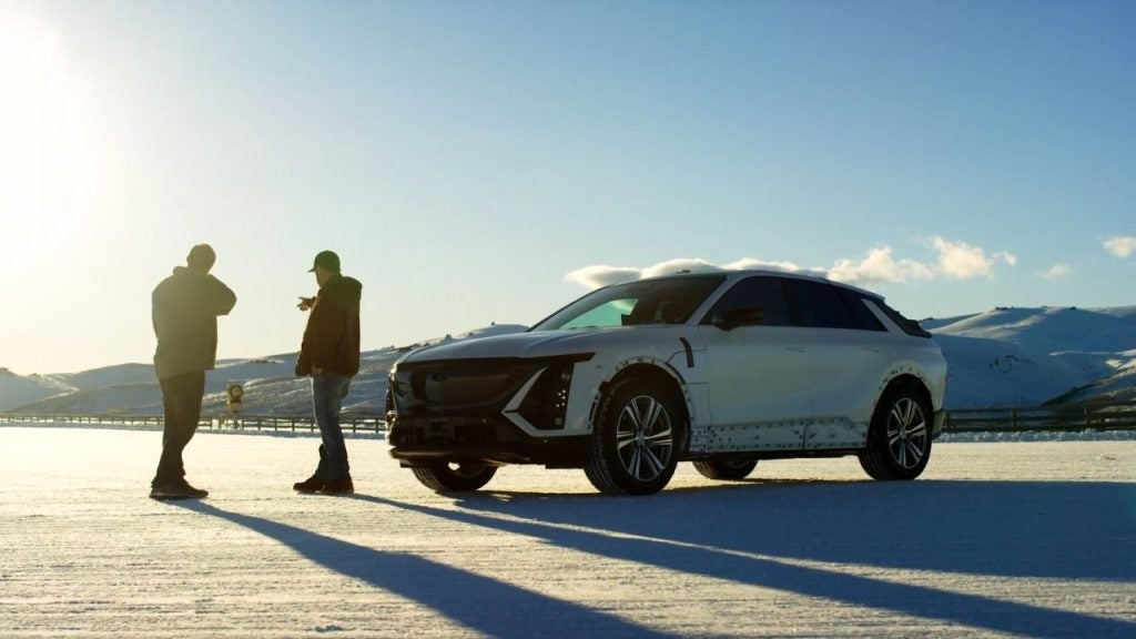 Testing of the all-new 2023 Cadillac LYRIQ at Southern Hemisphere Proving Grounds in Wanaka, New Zealand Pre-production model shown throughout. Actual production model will vary. Initial availability first half of 2022.