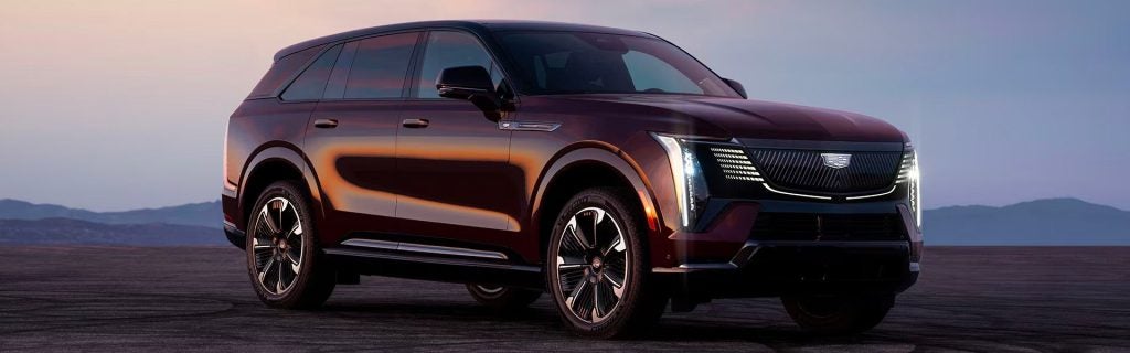 2025 Cadillac Escalade IQ parked on a plain