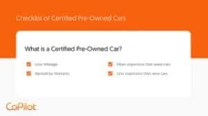 What is a certified preowned vehicle?