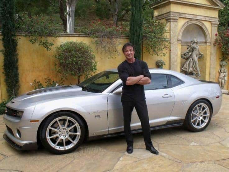 Sylvester Stallone with his Camaro Sylvester Stallone with his Camaro
