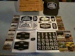 Chevy Truck Legends Merchandise on a table
