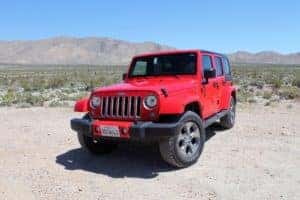 Red Jeep Wrangler