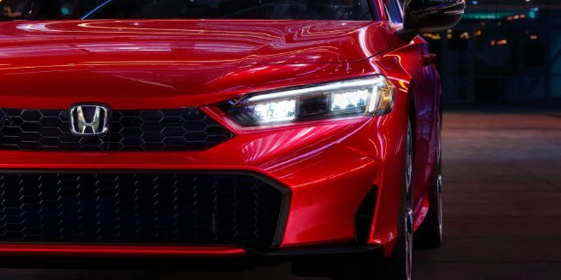 A 2026 Honda Civic Sedan in Rallye Red