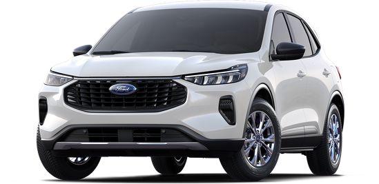 A sleek white SUV viewed from the front-left angle, showcasing a bold black grille, modern headlights, and shiny alloy wheels, conveying a sense of elegance and strength.