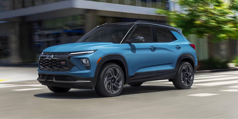 Chevrolet Trailblazer on road 