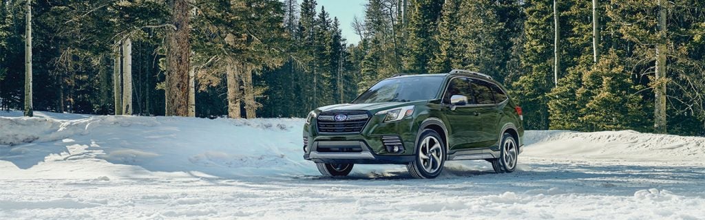 A Subaru Forester in the snow