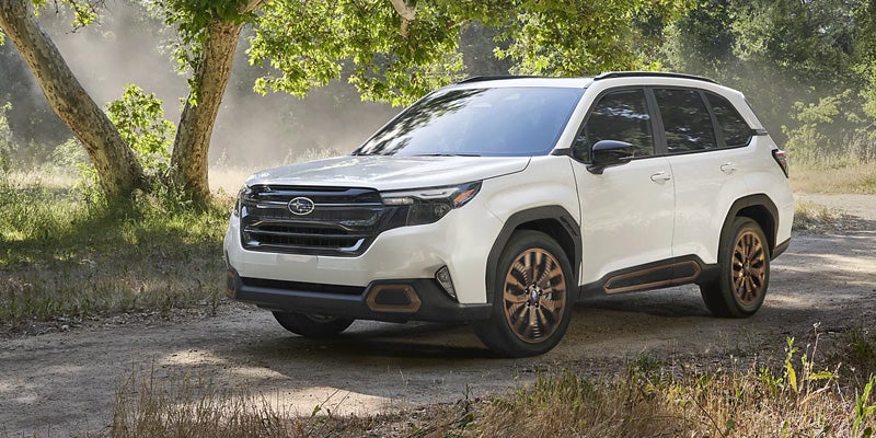 White 2026 Subaru Forester on road