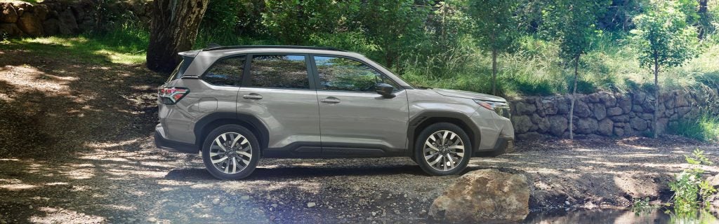 A Subaru Forester in the woods