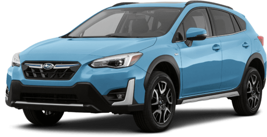 A blue Subaru Crosstrek