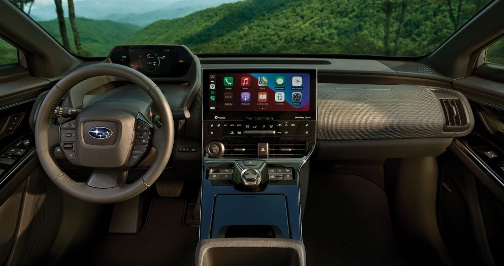 inside shot of a car 