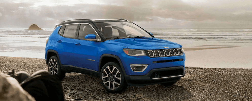 2019 Jeep Compass on a Beach