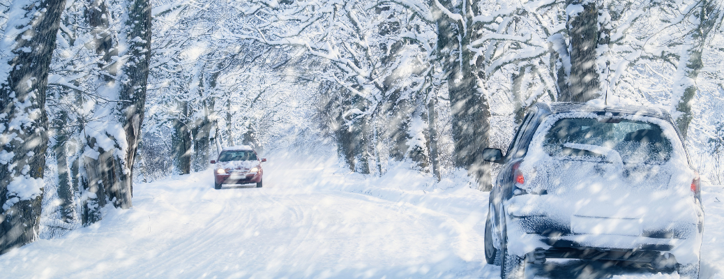 Cars in snow