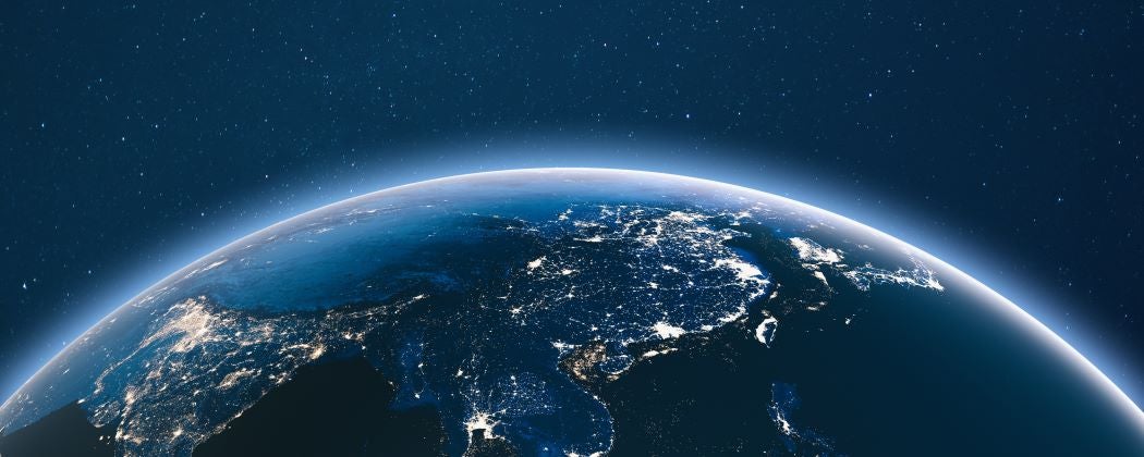 An image of the Earth, which the Nissan Rogue keeps in mind with its eco-friendly features. 