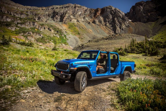 Jeep Gladiator in the mountains