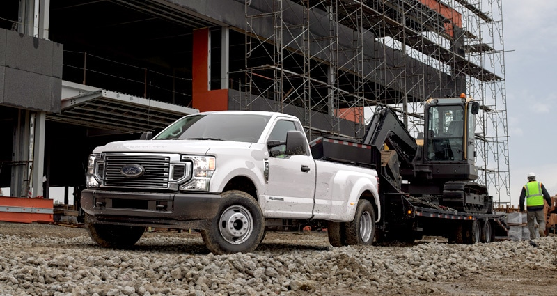2020 Ford Super Duty at Construction Site