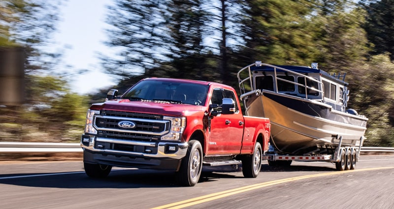 2020 Ford Super Duty Towing Boat