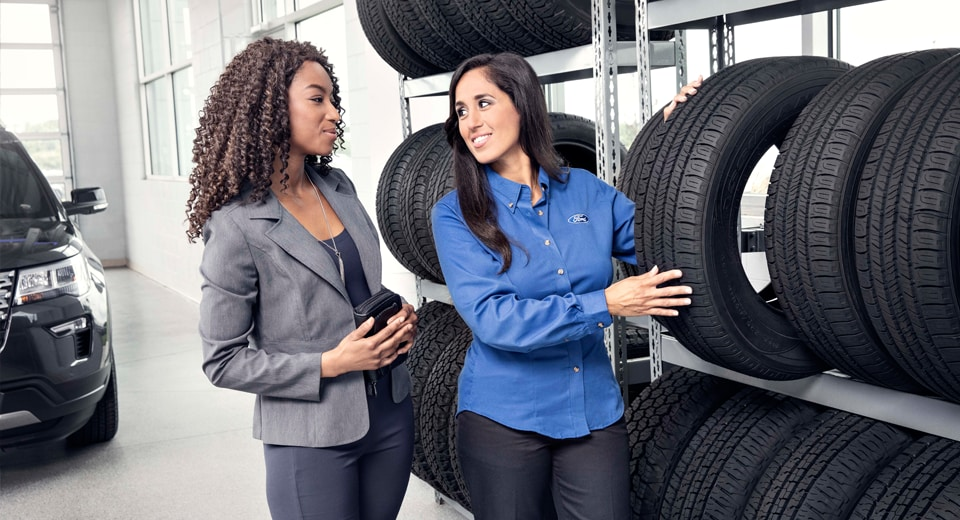 technician and tires