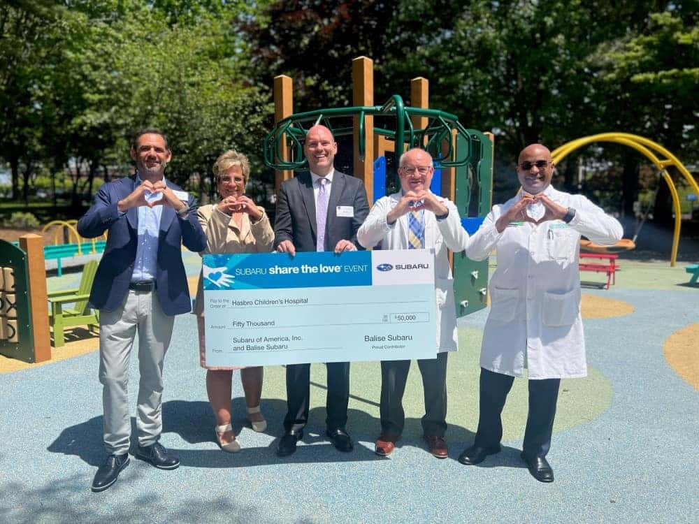 Balise Subaru Donates $50,000 to Hasbro Children's Hospital.