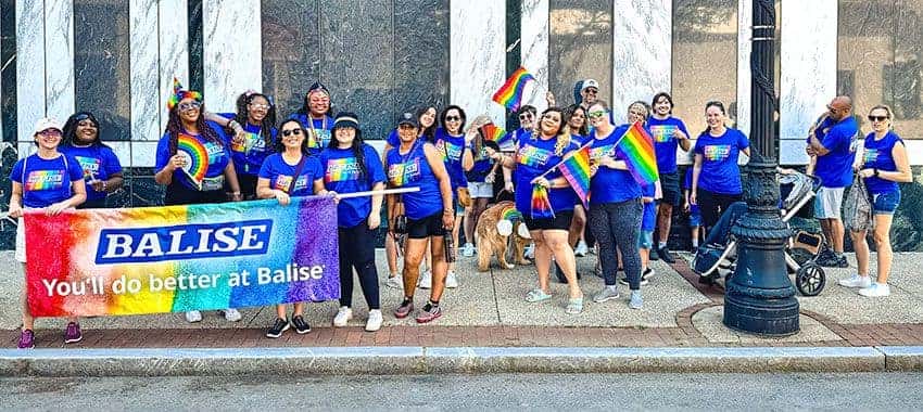 Balise Sponsors Springfield Pride Parade.