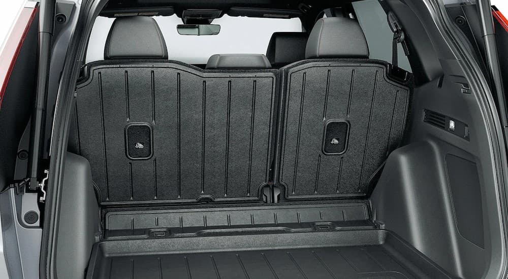 Black cargo area in a 2026 Honda CR-V.