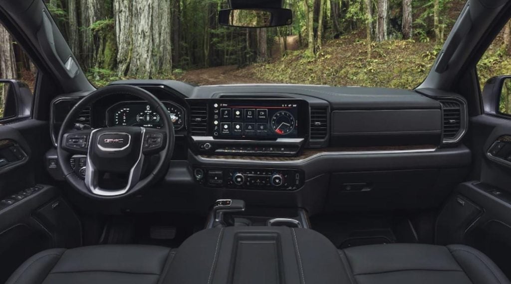 close up interior view of a GMC Sierra 1500