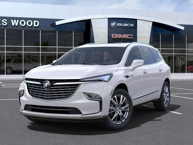 used Buick SUV parked in front of dealership lot
