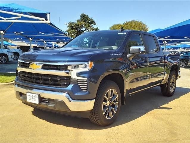 new Chevrolet Silverado parked in dealership lot