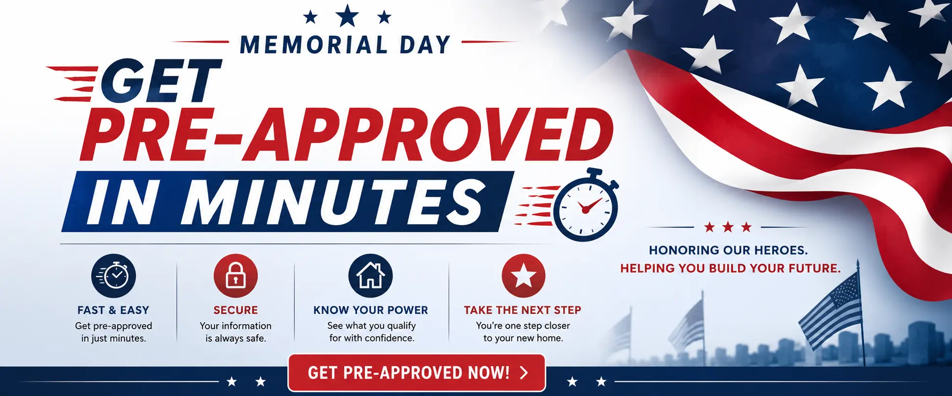 Get pre-approved for financing during the Newberg CDJR Memorial Day Sale.