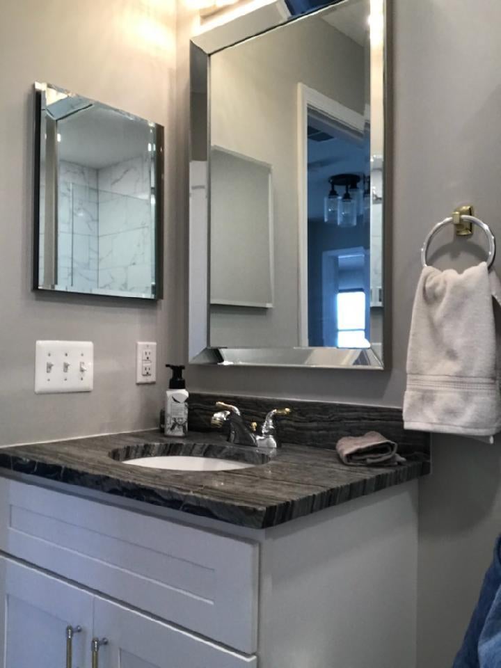 bathroom remodel results