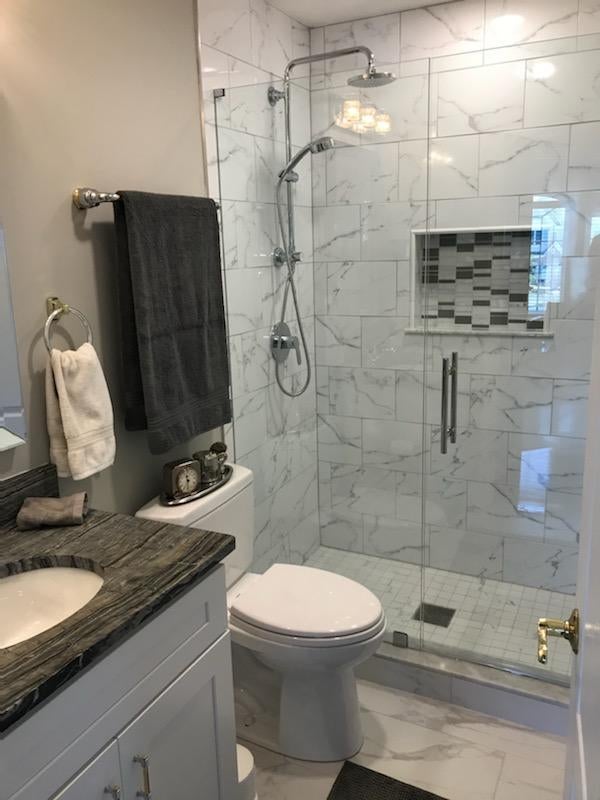bathroom remodel results