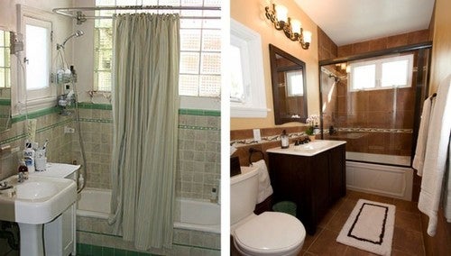 bathroom remodel before and after