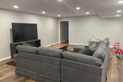 basement remodel results