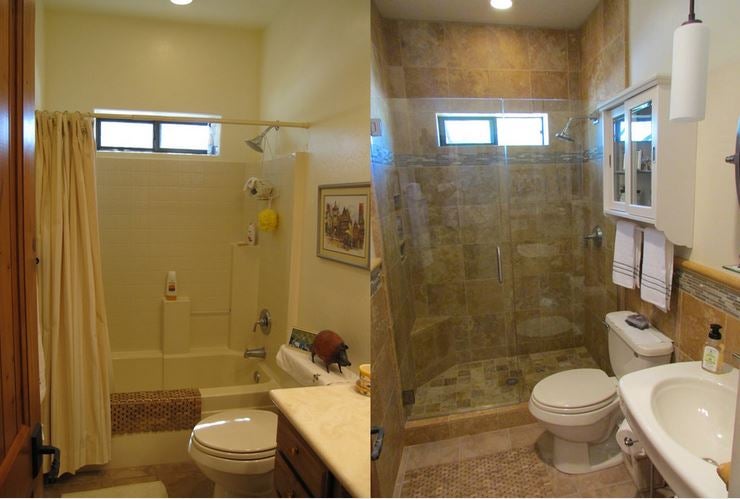 bathroom remodel results