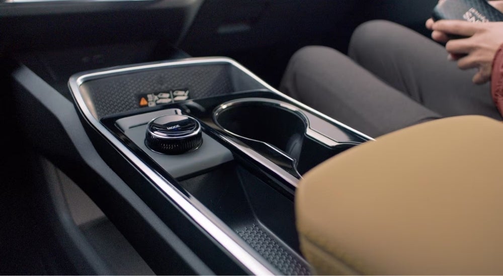 Center console in a 2026 Chevy Equinox
