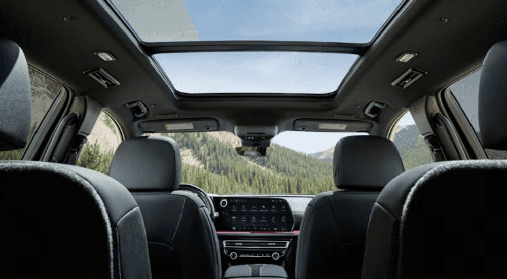 Three row interior of a 2026 Chevy Traverse