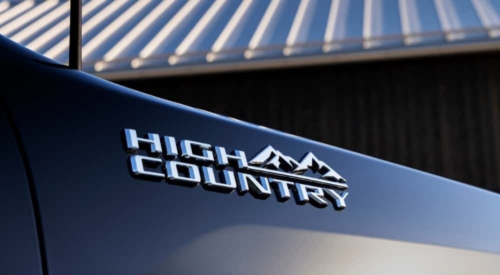 High Country badge on a 2025 Chevy Silverado 2500 HD.