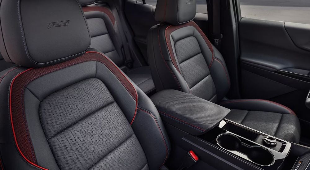 Black interior in a 2026 Chevy Equinox RS