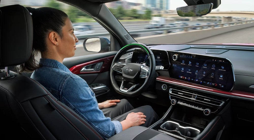 Person using the Super Cruise feature in the 2026 Chevy Traverse