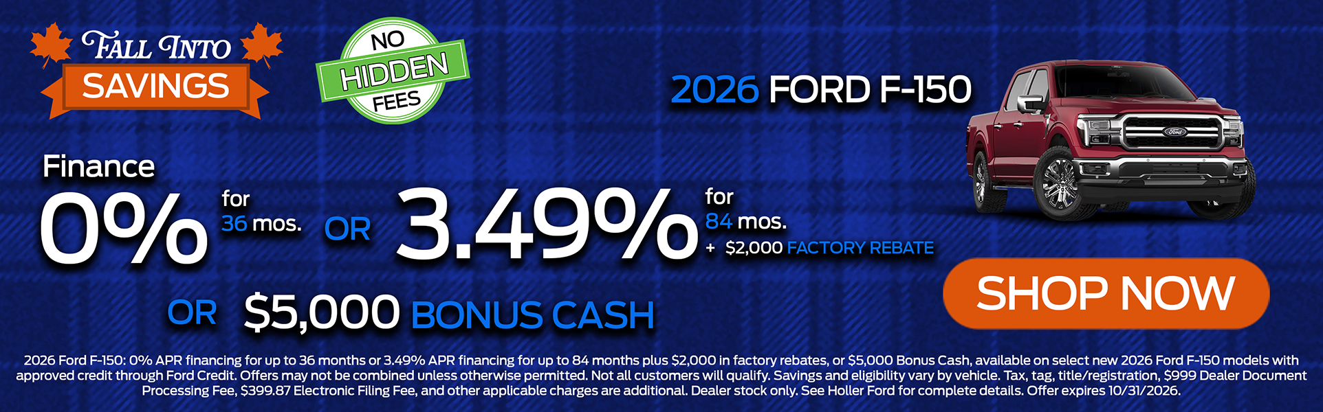 2026 Ford F-150 Offer