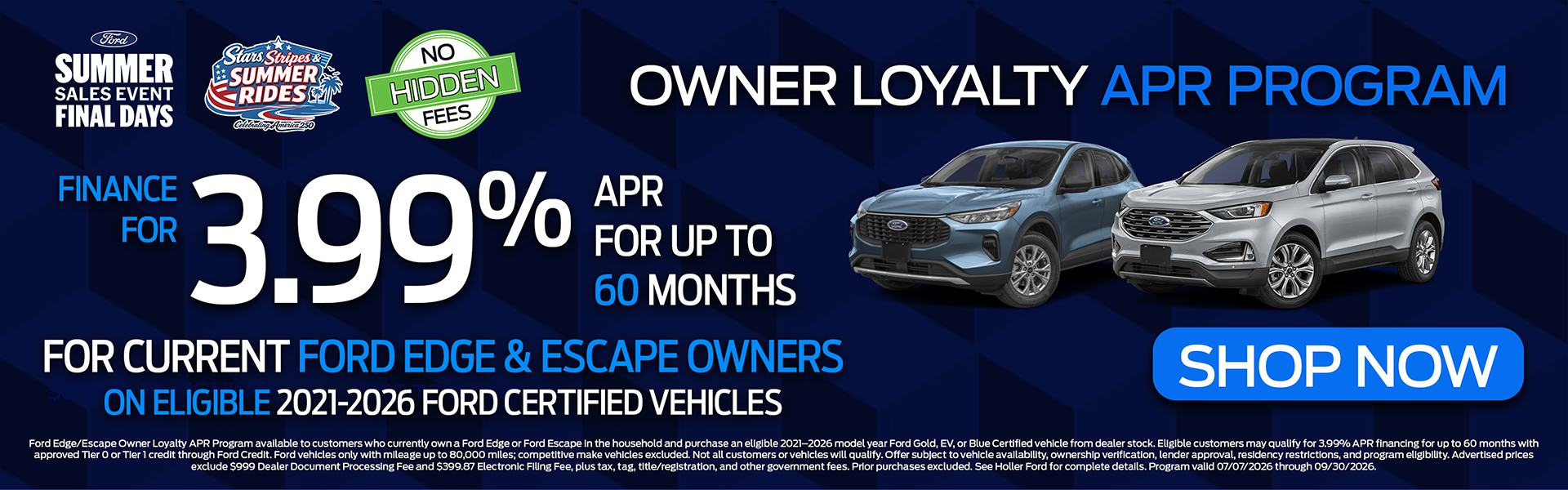 Owner Loyalty Program