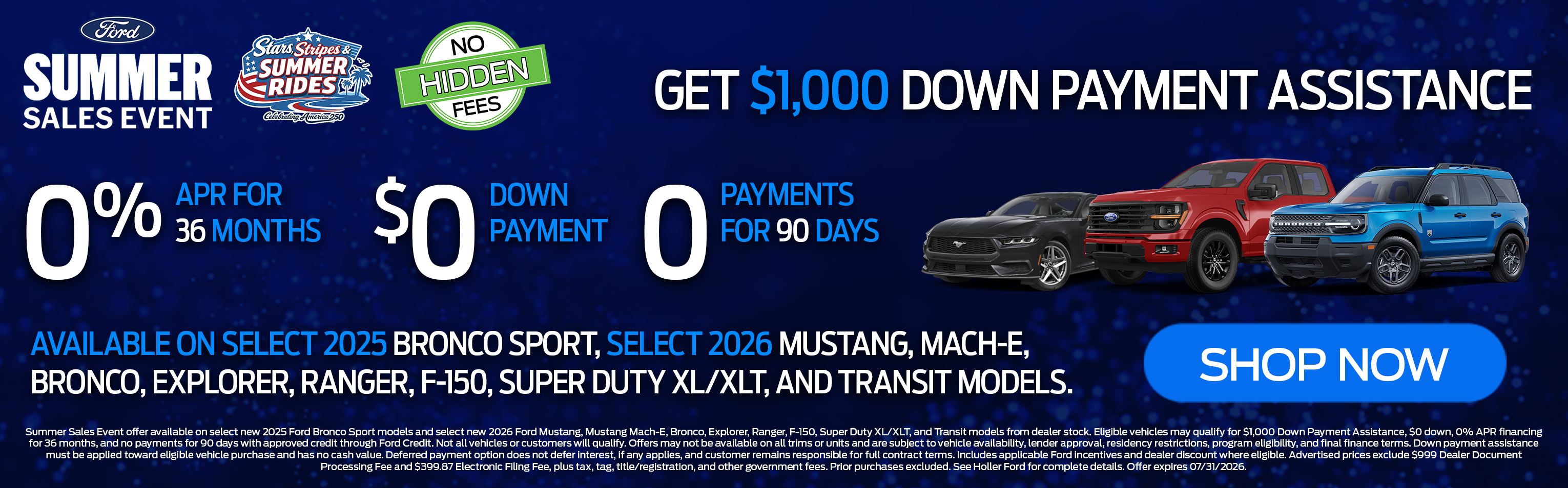 Get $1,000 Down Payment Assistance