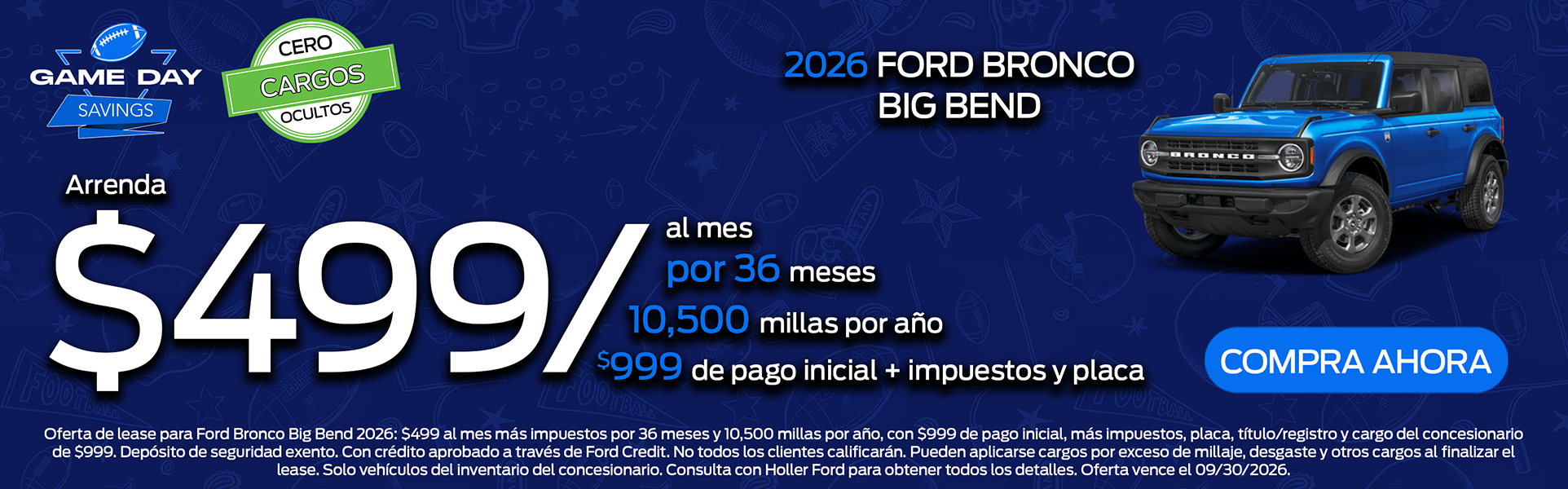 Bronco Big Bend Oferta