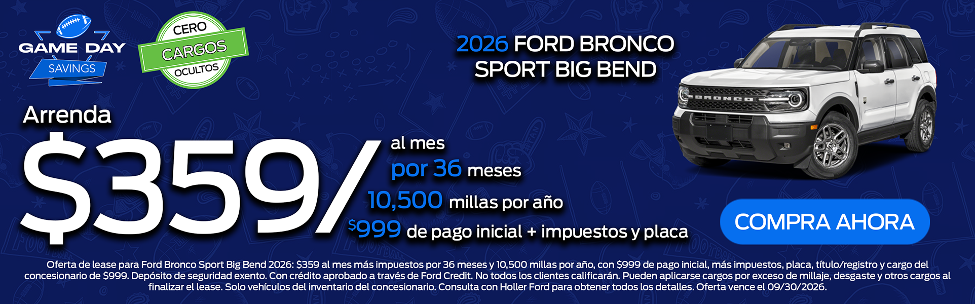 Bronco Sport Big Bend Oferta